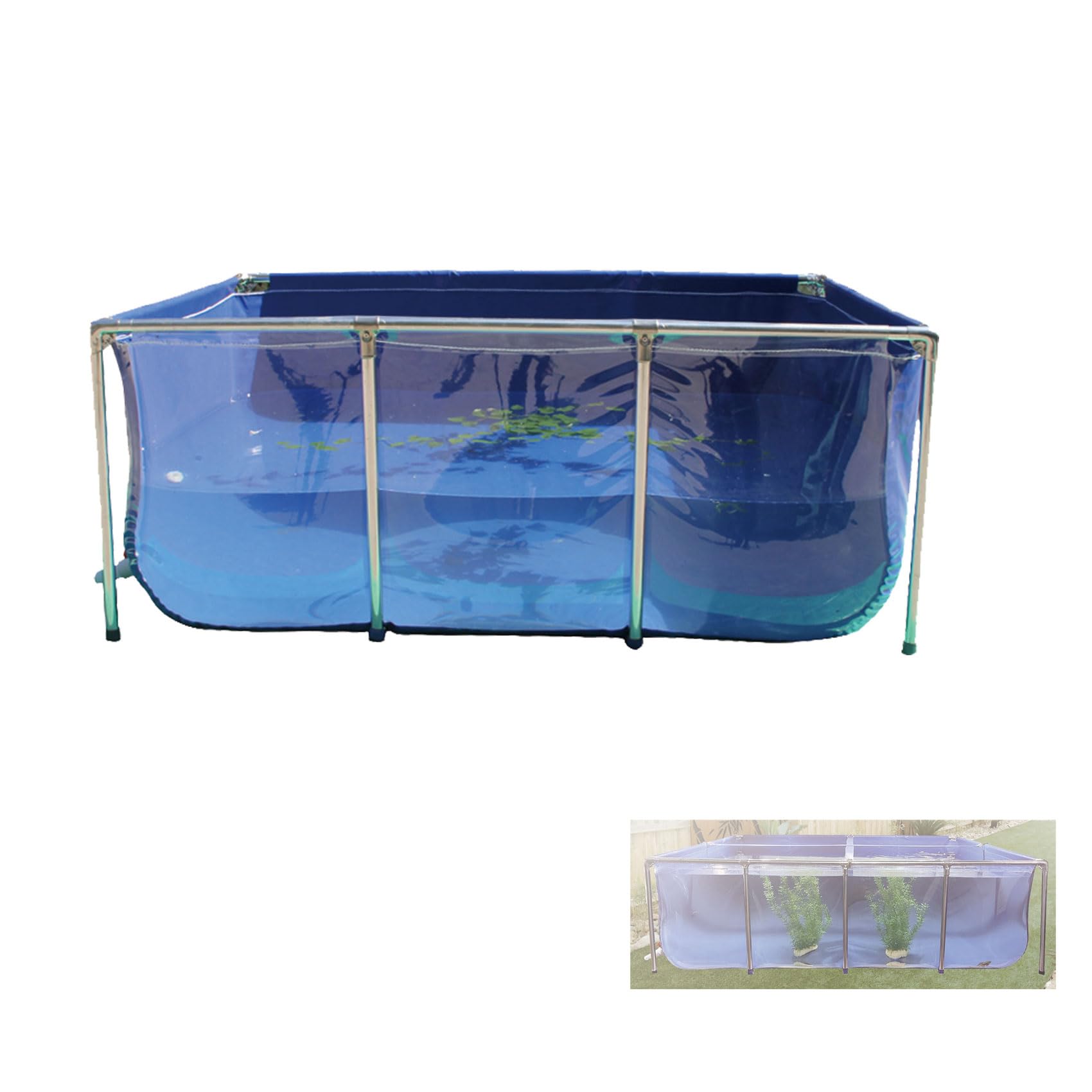 Amazon | Rednut 大型水槽 アウトドア 魚のいる池 池の皮 水漏れなし